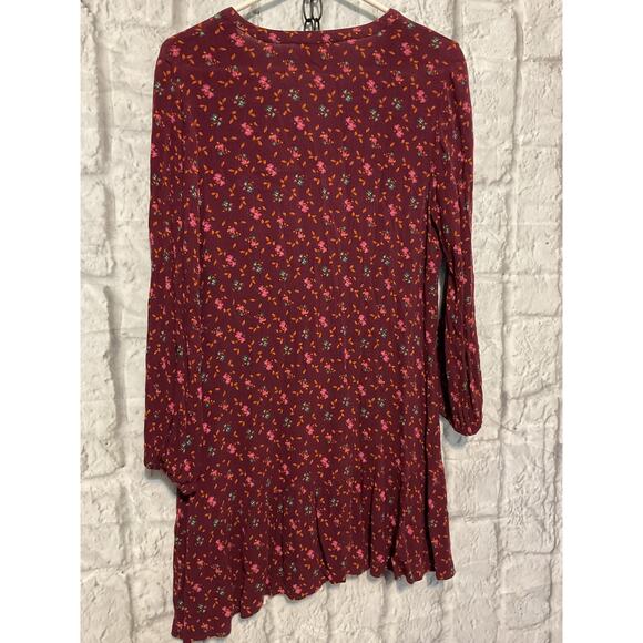 Matilda Jane Size Small Dress Burgundy Floral - Picture 8 of 8
